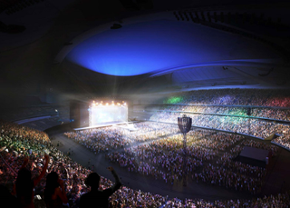 Illustration for article titled El rediseño del estadio olímpico de Tokio es más futurista que nunca